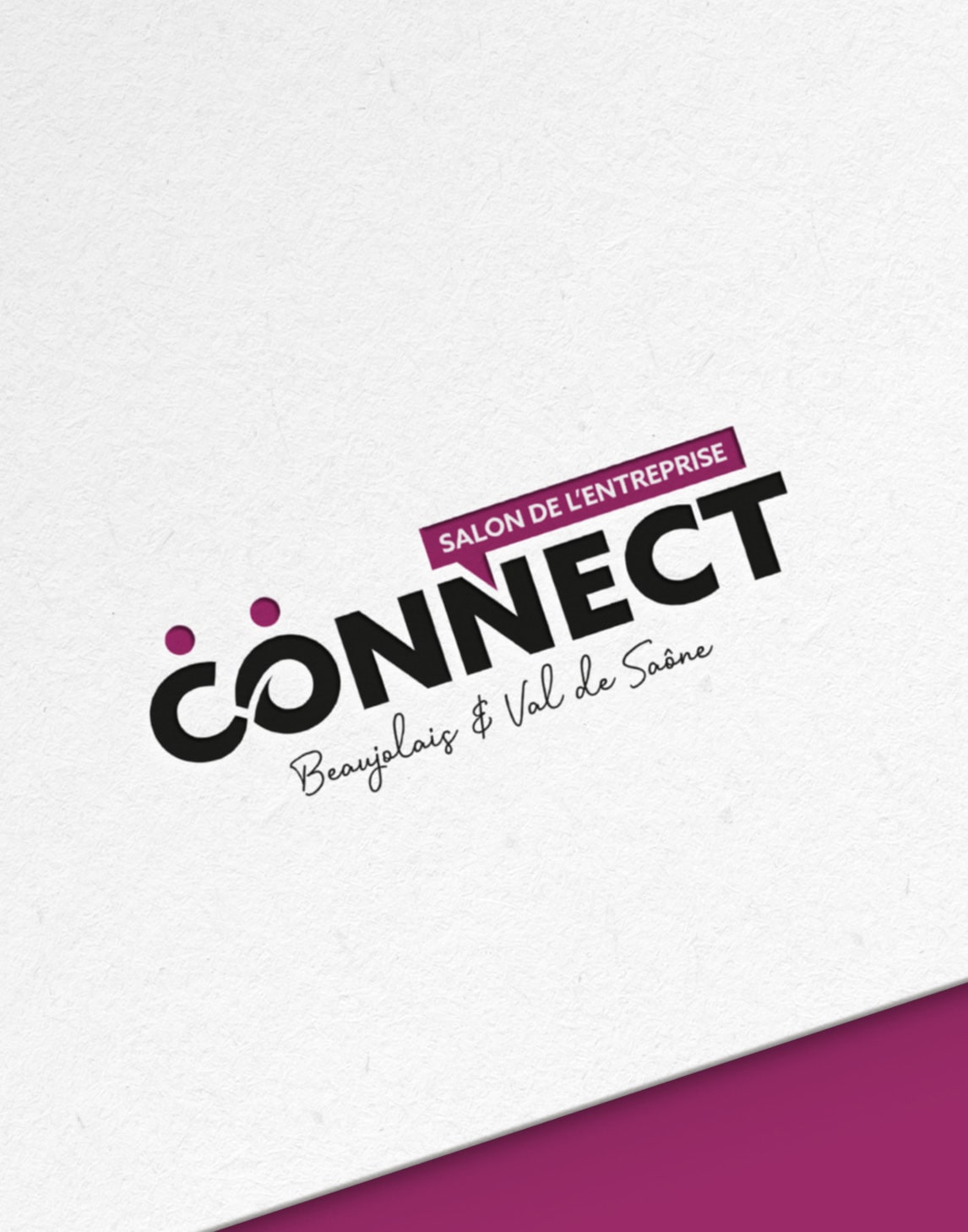 Création du logo pour le salon de l'entreprise Connect à Villefranche-sur-Saône
